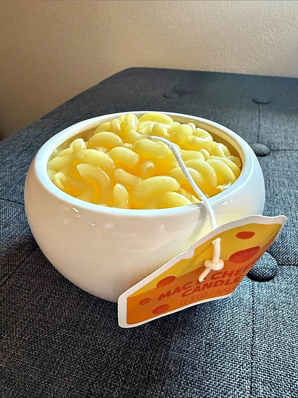 DW Home Mac & Cheese Candle Yellow Macaroni Candle NWT